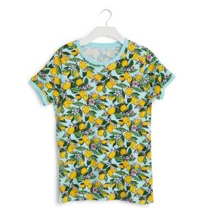 Vera Bradley Cotton Lemon PJ Top NWT